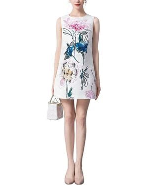 BRC By BURRYCO Sleeveless Short Printed Mini Dress - Blue