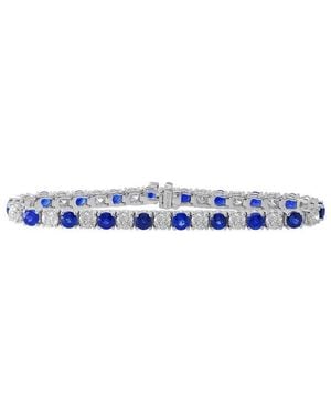 Diana M. Jewels Fine Jewellery 18k 17.11 Ct. Tw. Diamond & Sapphire Bracelet - Blue