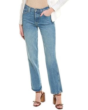 Boyish High-Rise Western Far Country Straight Jean - Blue