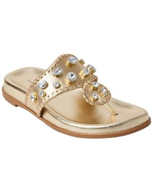 Jack Rogers Jacks Sport Jewelled Leather Sandal - White