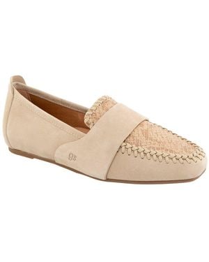 Gentle Souls Sandra Snake-Embossed Leather Loafer - White