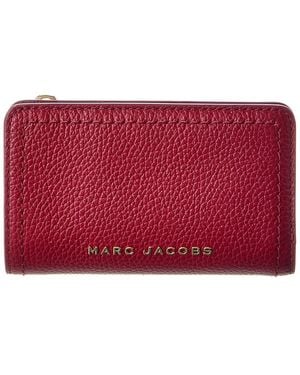 Marc Jacobs Groove Slg Leather Compact Wallet - Red