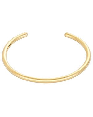 Adornia Tarnish Resistant 18K Plated Cuff Bracelet Bracelet - White