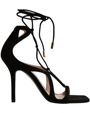 Reiss Kate Leather Strappy Sandal - Black