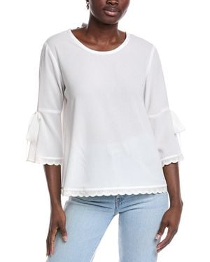 Sara Campbell Lacey Blouse - White