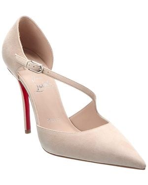 Christian Louboutin Miss Ziggyta 100 Suede Pump - Pink