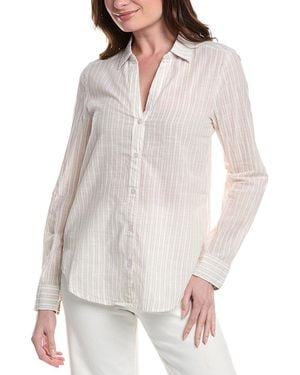 Michael Stars Joanna Button Down Shirt - White