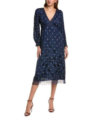 Sam Edelman Camila Lace Midi Dress - Blue