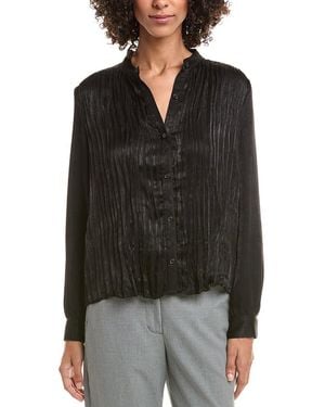 Bella Dahl Pleated Bodice Shirt - Black