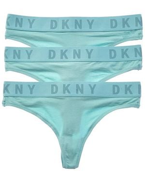 DKNY Set Of 3 Thong - Blue