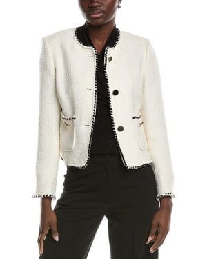 Joseph Ribkoff Wool-Blended Jacket - White