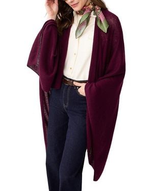 J.McLaughlin Rossi Cashmere Poncho - Purple