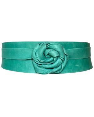 Ada Classic Wrap Leather Belt - Green