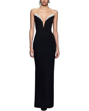 CAMILA BLANCO Solid Maxi Dress - Black