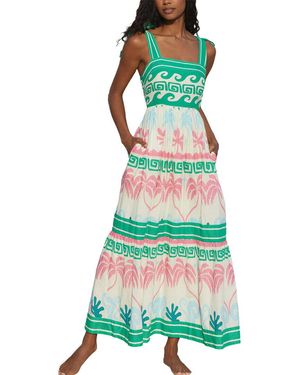 LEON GORI Sleeveless Maxi Dress - Green