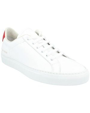 Common Projects Retro Low Leather Trainer - White