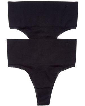 Yummie 2Pk Ultralight Shaping Thong - Blue