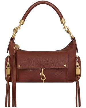 Rebecca Minkoff Mab Mini Leather Shoulder Bag - Brown