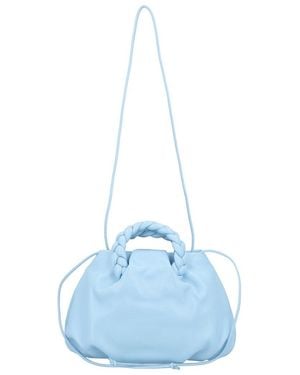 Hereu Bombon Leather Top Handle Bag - Blue