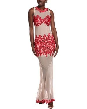 Issue New York Floral Gown - Red