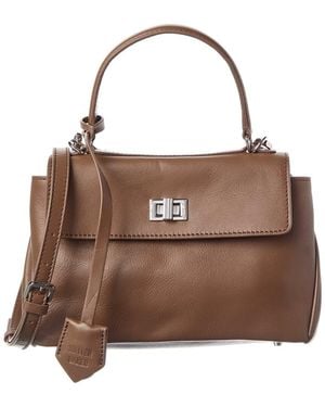 Walter Baker Billie Mini Leather Satchel - Brown