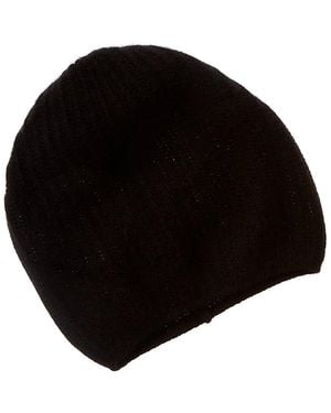 Portolano Slouchy Cashmere Hat - Black