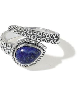 TIRAMISU Plated 1.45 Ct. Tw. Lapis Bypass Ring - White
