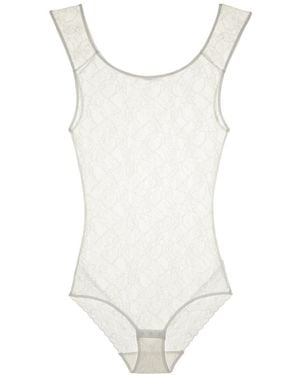 Natori Bliss Allure Lace Bodysuit - White