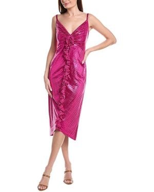 SHO by Tadashi Shoji Embellished Midi Dress - Pink