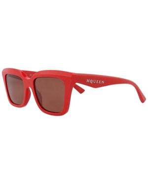McQueen Am0473S 53Mm Sunglasses - Red