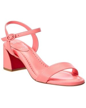 Christian Louboutin Jane 55 Leather Sandal - Pink