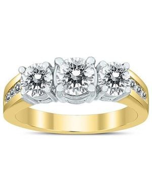 True Diamond 14K Two-Tone 1.96 Ct. Tw. Diamond Ring - White