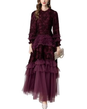 LIONELLO SALVI Maxi Dress - Purple