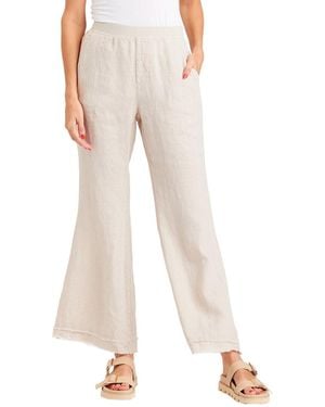 XCVI Remi Linen Wide Leg Pant - White