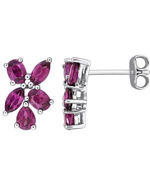 Rina Limor 1.88 Ct. Tw. Rhodolite Stud Earrings - Multicolour