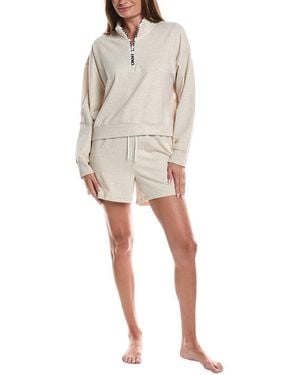 DKNY 2Pc Top & Short Sleep Set - Natural