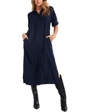 Bella Dahl Western Yoke Duster Dress - Blue