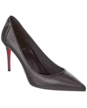 Christian Louboutin Sporty Kate 85 Leather Pump - Metallic