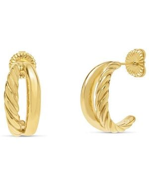 Bruno Magli Plated Earrings - Metallic