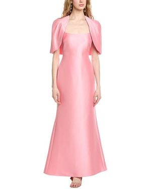 Badgley Mischka Cape Gown - Pink