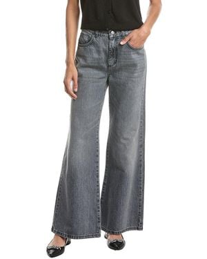 Marella Wide-Leg Denim Trouser - Gray