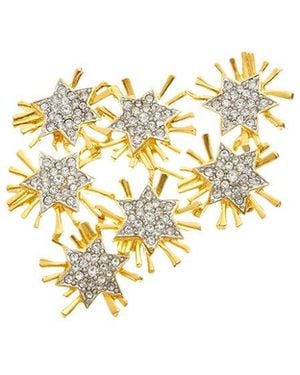Kenneth Jay Lane 22K Plated Pin Brooch - Metallic