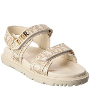 Dior Act Canvas & Leather Sandal - Natural