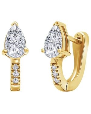 Meira T 14K 0.66 Ct. Tw. Lab-Grown Diamond Earrings - Metallic