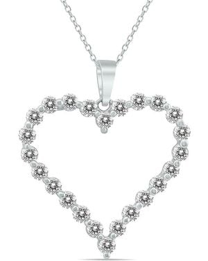 True Diamond 14k 0.96 Ct. Tw. Diamond Necklace - Metallic