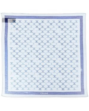 Celine Stamped Bandana - Blue