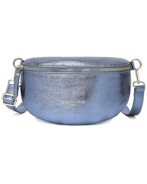 Tiffany & Fred Paris Soft Leather Fanny-Pack - Blue