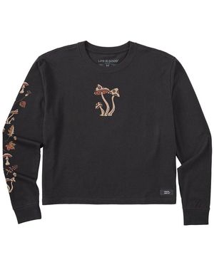 Life Is Good. Crusher Boxy Ls - Black
