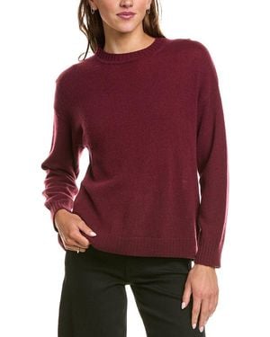 Hannah Rose Basic Crewneck 100% Cashmere Jumper - Red