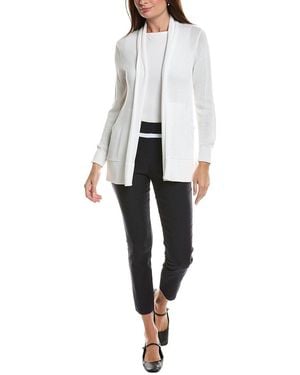 Gretchen Scott Open Cardigan Sweater - White
